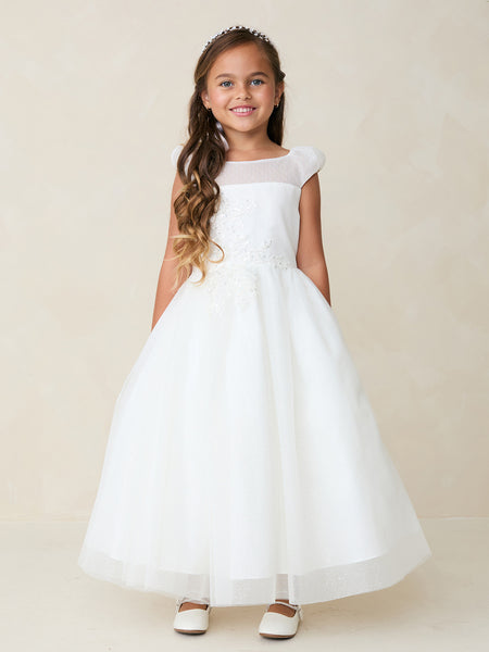 TK5892 White Dress (2-16 yrs)