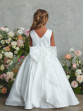 TK5900 Dress available in white & ivory (2-18 yrs)