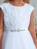 TK5921 White Dress (2-18 yrs)
