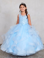 TK7018 Sky Blue Princess Dress  (2-18 years)