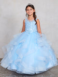 TK7018 Sky Blue Princess Dress  (2-18 years)