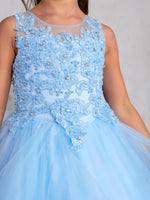 TK7018 Sky Blue Princess Dress  (2-18 years)