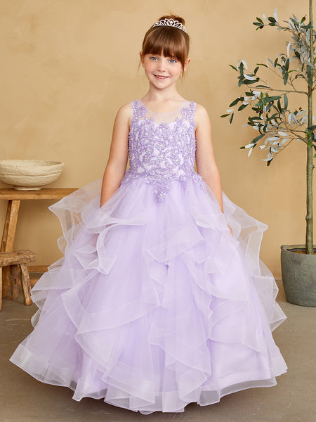 TK7018 Lilac Princess Dress  (2-18 years)