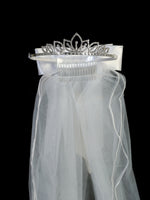 TK702T Tiara with Veil