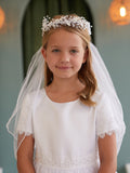 TK799 White Crown with Veil