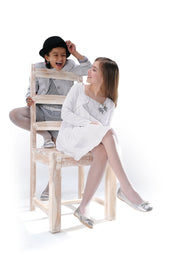 ALA Plain Sheer White Tights 20 denier (sizes 7-13 years)