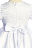 KDC501 White Satin Babydoll Dress (6-16 years)