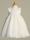 CATHERINE White Christening Dress with Cape (0m-3y)
