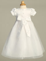 CORINNE White Christening Gown (0-18m)