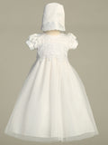 CORINNE White Christening Gown (0-18m)