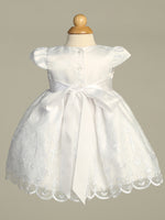 CRYSTAL White Christening Dress (0-18m)