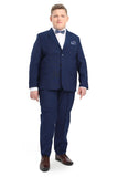 DIEGO Indigo Blue 2 Piece Boys Suit (plus sizes)