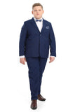 DIEGO Indigo Blue 2 Piece Boys Suit (plus sizes)