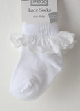 SALE Sophie 3 Pairs of White Cotton Socks (newborn to 3.5 youth size)