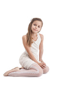 FABIANA girls' sheer white tights with pattern 20 denier (6-12 years)