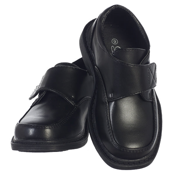 FRANK Boys Black Formal Shoes (7 infant to 6 junior)