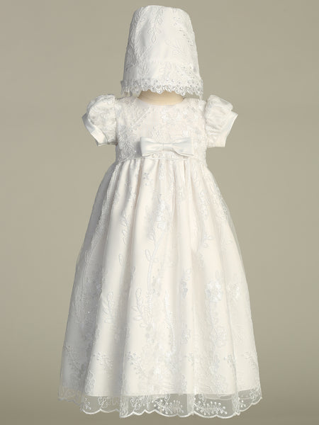 GRACE White Christening Gown (0-18m)