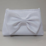 M6743 White Communion Handbag with Bow