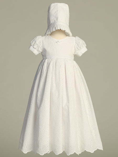 LISETTE White Christening Dress (0-18m)