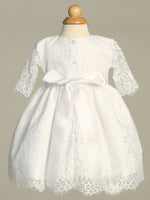 MELODY White Christening Dress (0-18m)