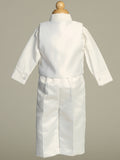 MILES White Cotton & Satin Christening Outfit(0m-3y)