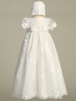 NICOLE White Christening Gown (0-18m)