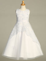 SP721 White Communion Dress (plus sizes)