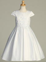 SP735 White Communion Dress (6-12 years and plus sizes)