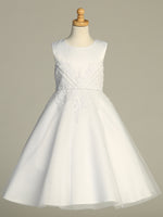 SP737 White Communion Dress (6-12 years and plus sizes)