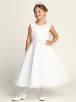 SP737 White Communion Dress (6-12 years and plus sizes)