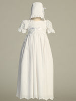 SABRINA White Christening Dress (0-18m)