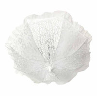 #42-229 Medium Off-White Floral Lace Communion Umbrella