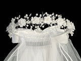 T20 White Crown with Veil