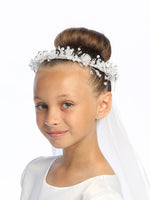 T28 White Crown with Veil