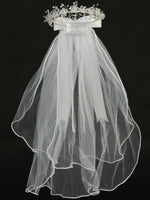 T28 White Crown with Veil
