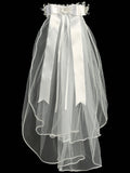 T509 White Crown with Veil