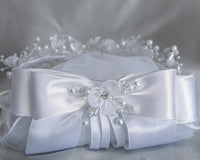 T509 White Crown with Veil