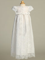 VERONICA White Christening Dress (0-18m)