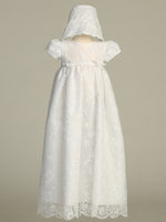 VERONICA White Christening Dress (0-18m)