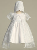 ZARA White Christening Dress with Cape (0m-3y)