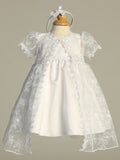 ZARA White Christening Dress with Cape (0m-3y)