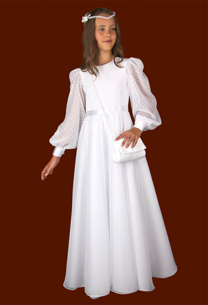 KRE279 White Communion Dress