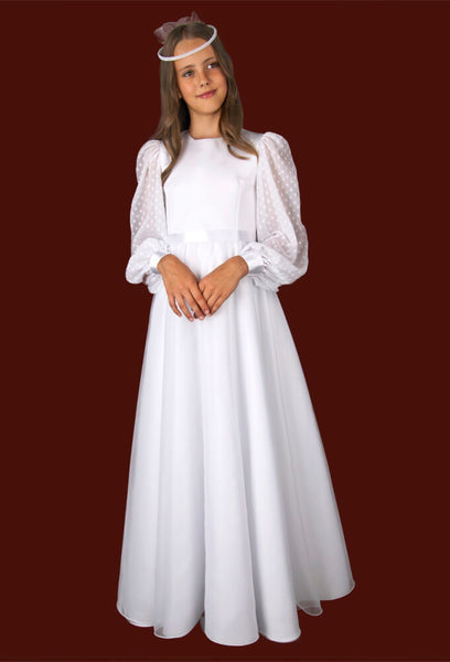 KRE280 White Communion Dress
