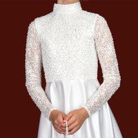 KRE288 White Communion Dress