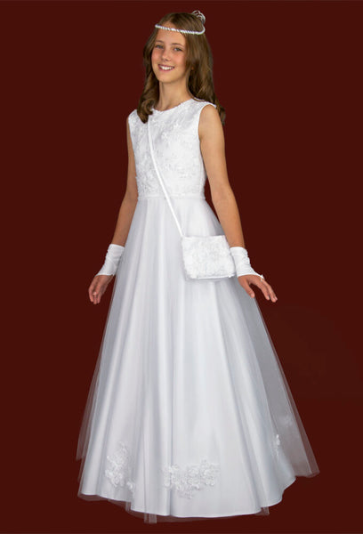 KRE292 White Communion Dress