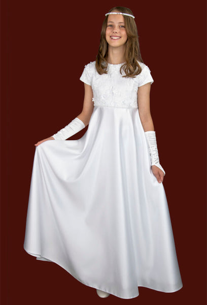 KRE294 White Communion Dress