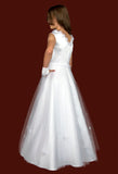 KRE296 White Communion Dress