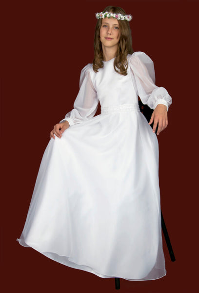 KRE297 White Communion Dress