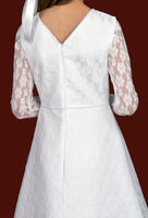 KRE305 White Communion Dress