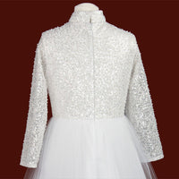 KRE311 White Communion Dress